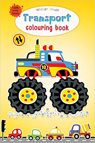 Wonder house Transport Colouring Book Gaint Book